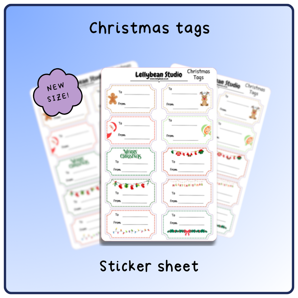 Christmas Gift Tags - Sticker Sheet