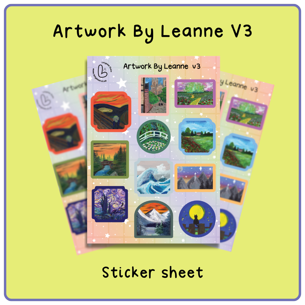 Artwork by Leanne V3 - Sticker Sheet