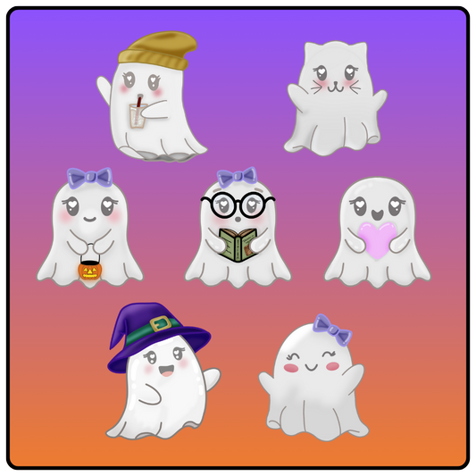 Ghoulia The Ghost - Die Cut Stickers