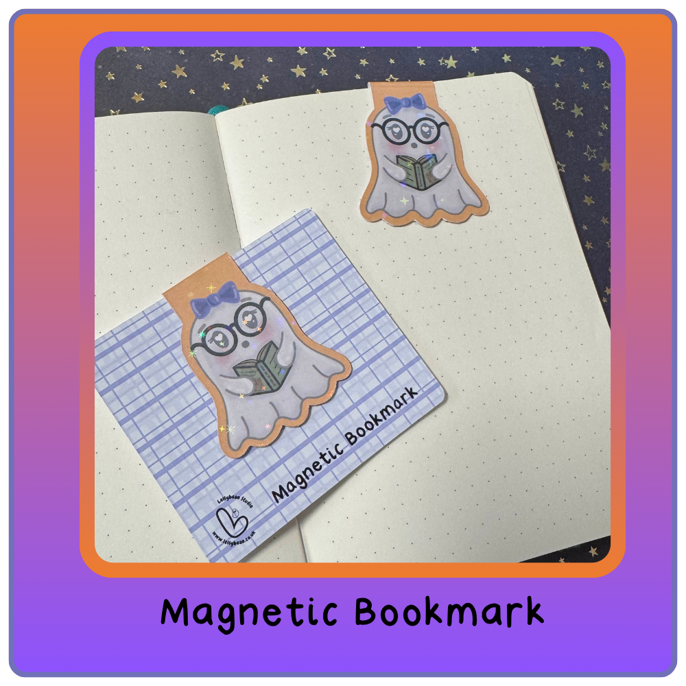 Magnetic Bookmark - Ghoulia the Reading Ghost