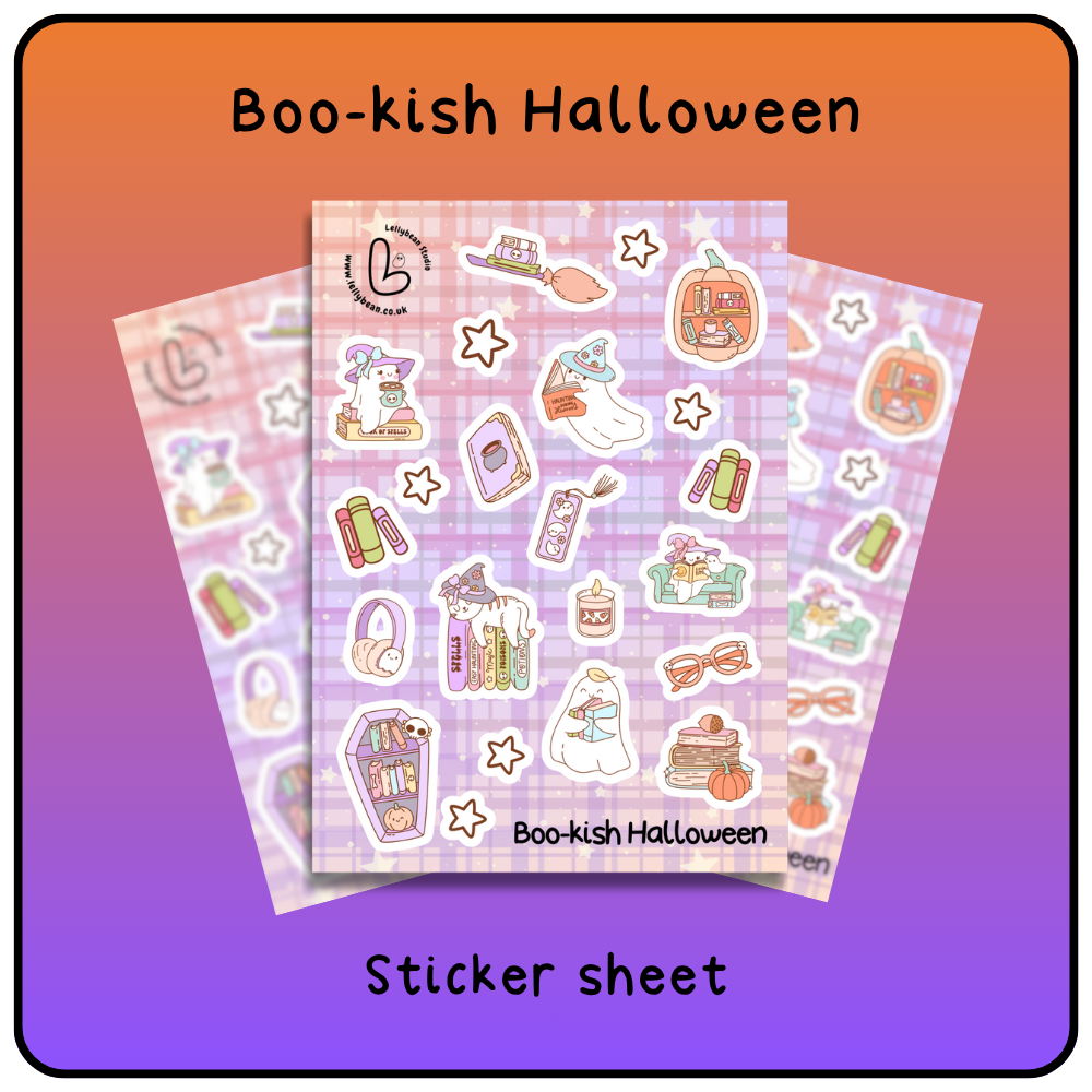 Book-ish Halloween - Sticker Sheet