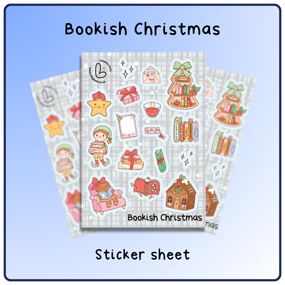 Bookish Christmas - Sticker Sheet