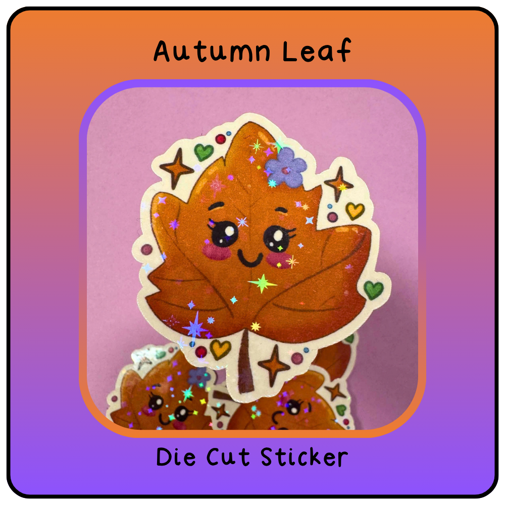 Autumn Leaf- Die cut Sticker