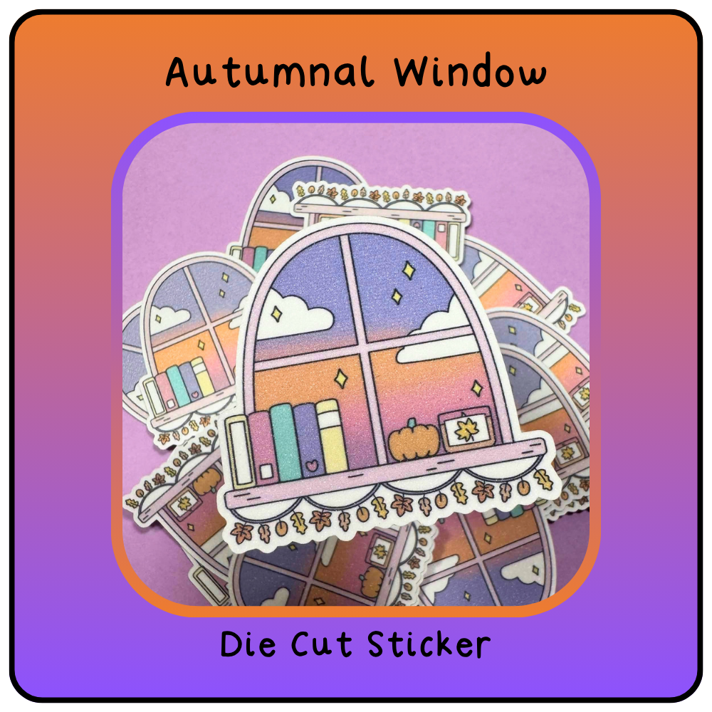 Autumn Window - Die Cut Sticker