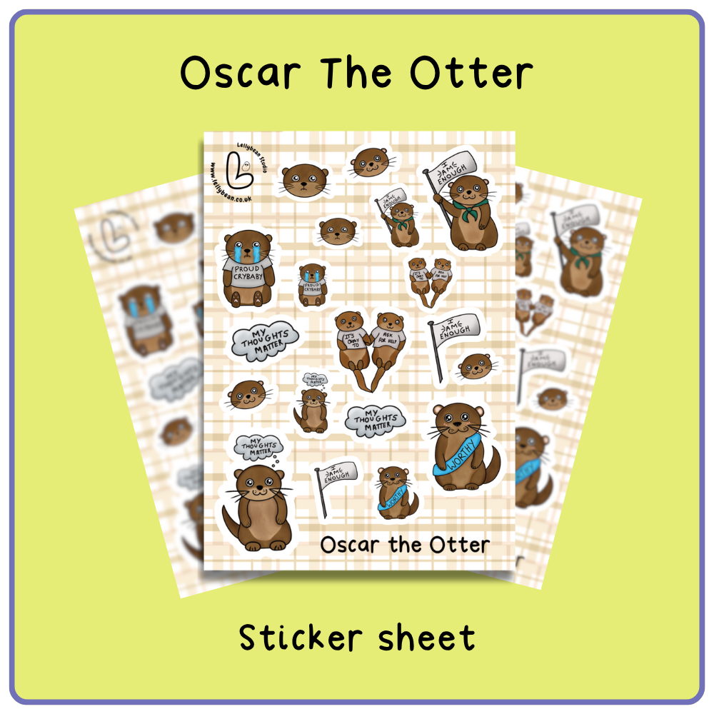 Oscar the Otter - Sticker Sheet