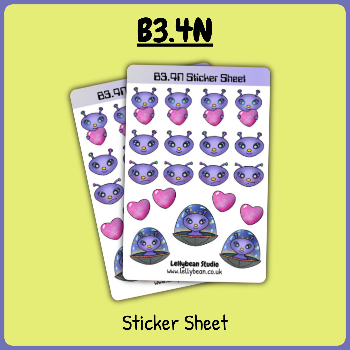 B3.4N - Sticker Sheet