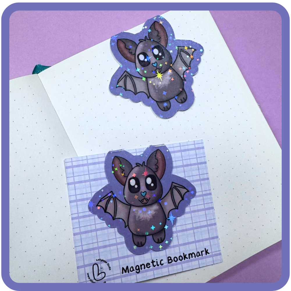 Magnetic Bookmark - Blue The Bat
