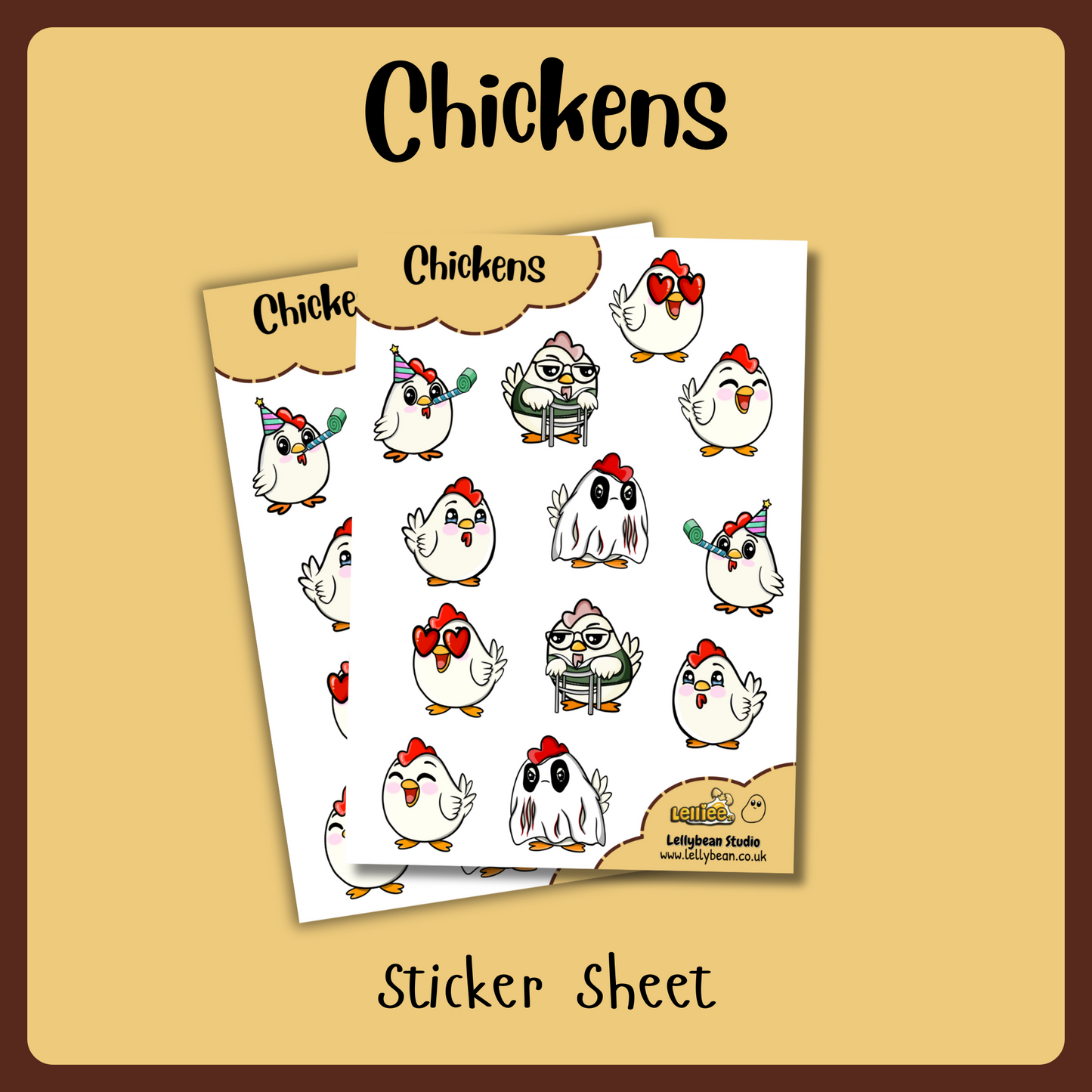 Chickens - Sticker Sheet