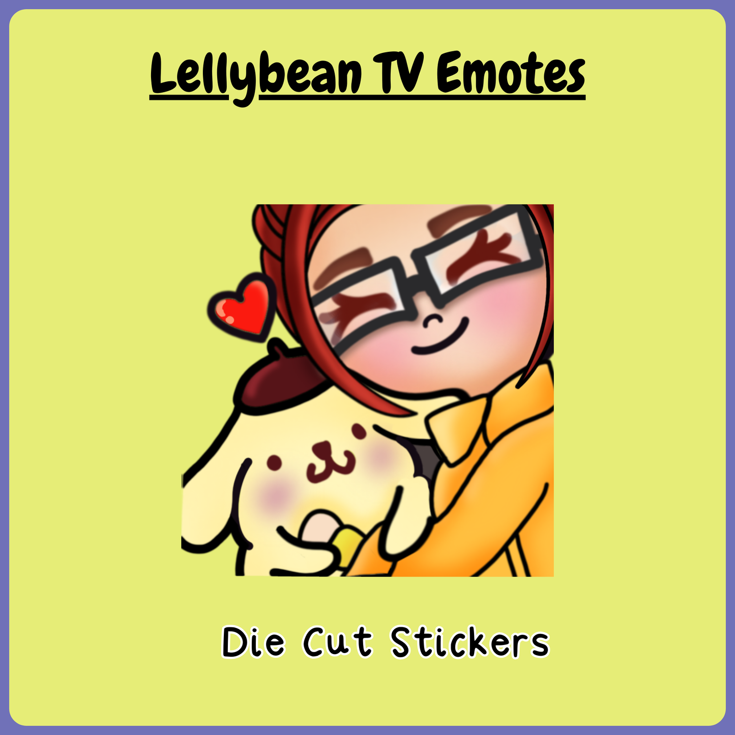 LellybeanTV Emotes - Die Cut Stickers