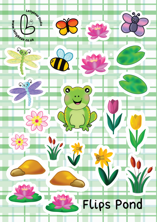 Flip's Pond - Sticker Sheet