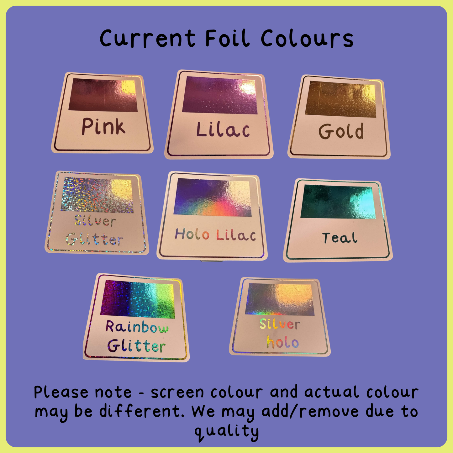 Foil Clear Matte Weeks/Numbers - Event Extras