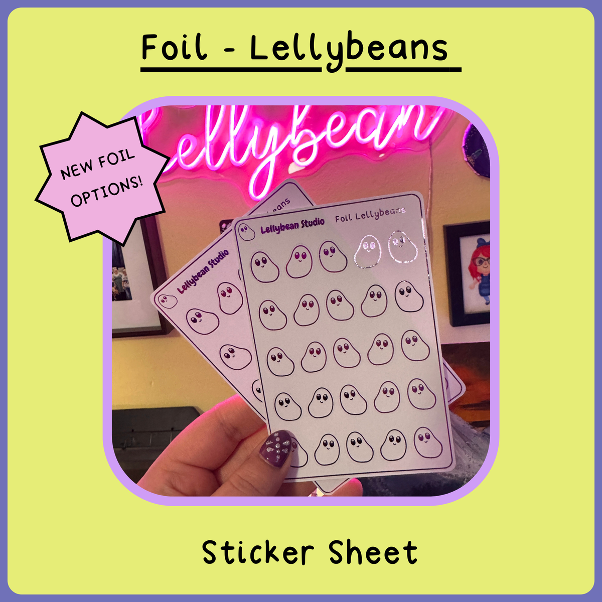 Lellybeans - Foil Sticker Sheet