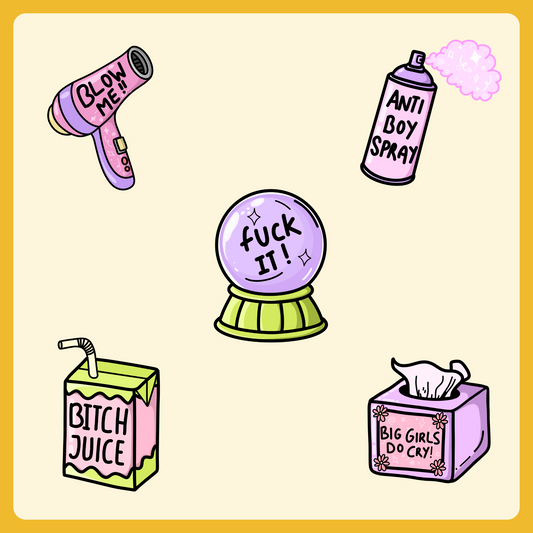 Girlie Pop - Die Cut Stickers