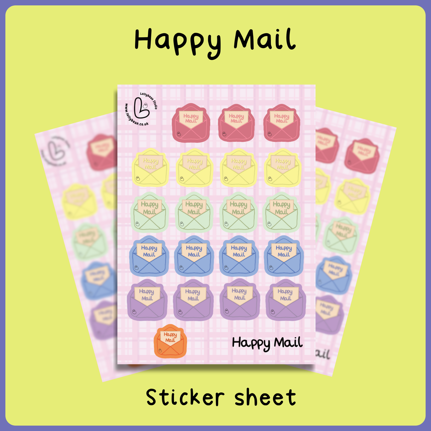 Happy Mail - Sticker Sheet