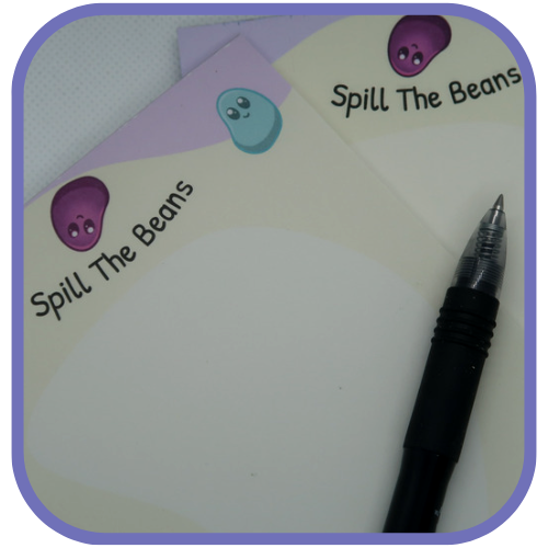 Spill The Beans Notepad