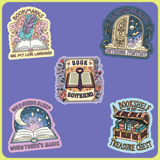 Bookish 2025 - Die Cut Stickers