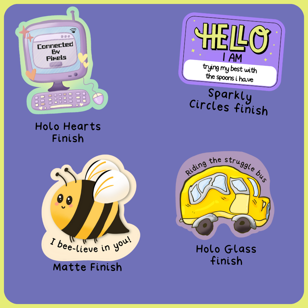 Friendships and Selfcare - Die Cut Stickers