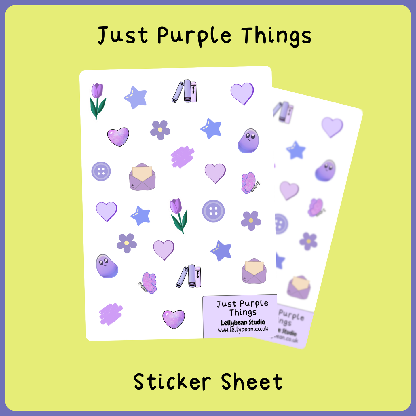 Just Purple Things - Sticker Sheet