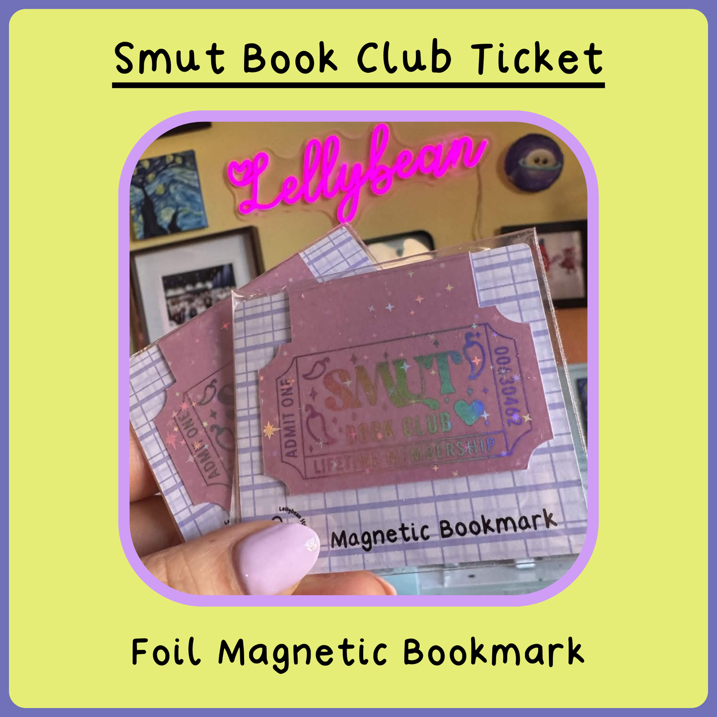 Foil Magnetic Bookmark - Smut Book Club
