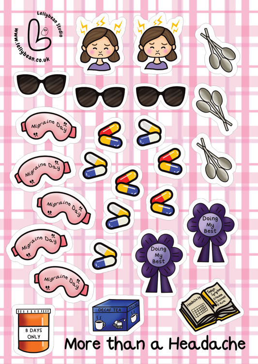 It's more than just a headache - Sticker Sheet