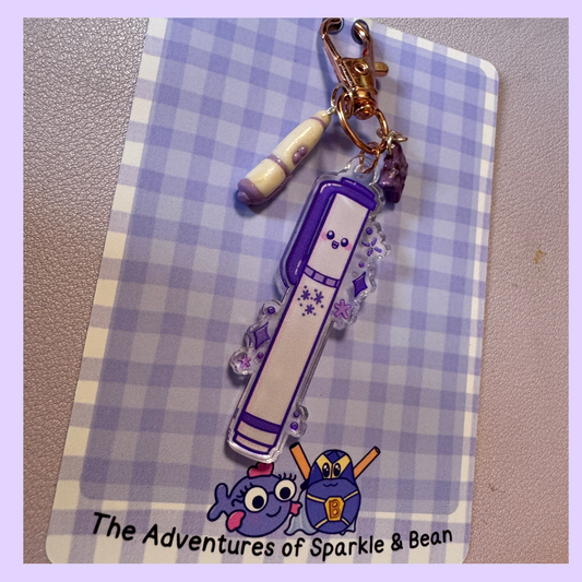 Sparkle and Bean Keyring