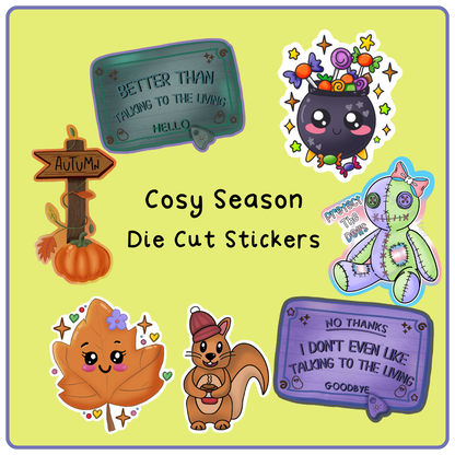 Cosy Season - Die Cut Stickers