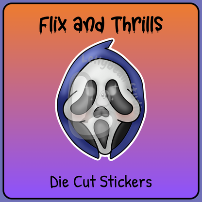 Flix and Thrills- Die Cut Stickers