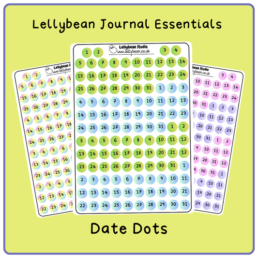 Lellybean Journal Essentials - Date dots