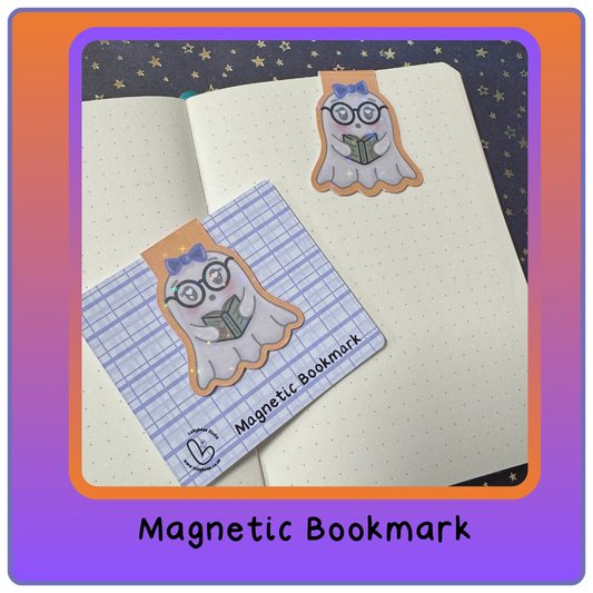 Magnetic Bookmark - Ghoulia the Reading Ghost