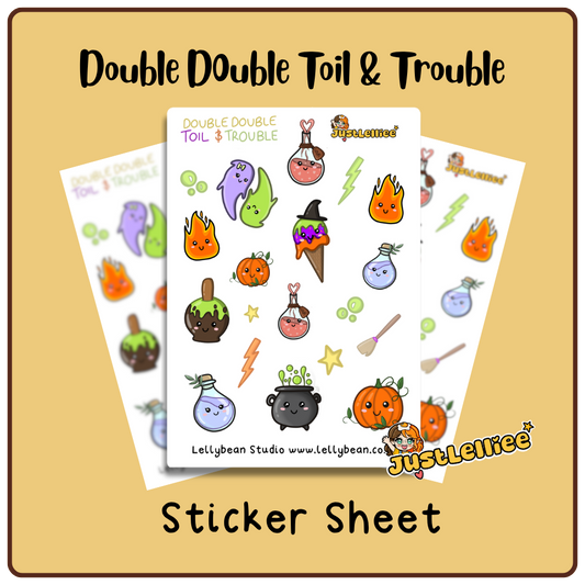 Double Double Toil & Trouble - Sticker Sheet