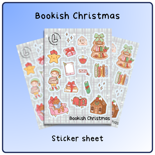 Bookish Christmas  - Sticker Sheet