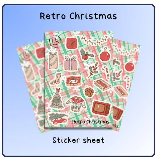 Retro Christmas - Sticker Sheet