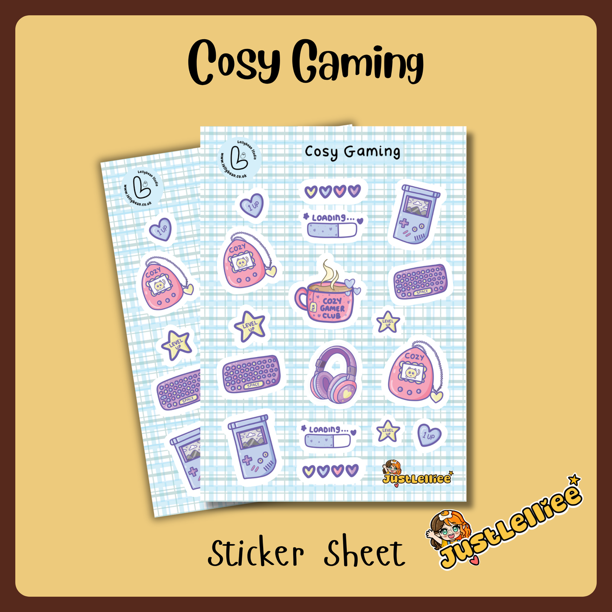 Cosy Gaming - Sticker Sheet