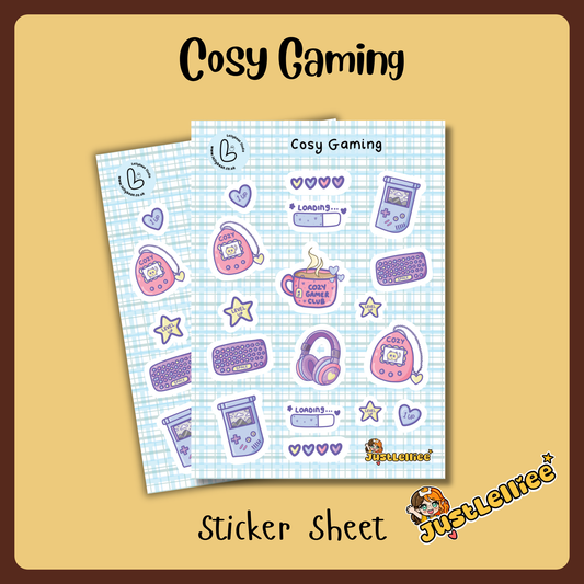 Cosy Gaming - Sticker Sheet