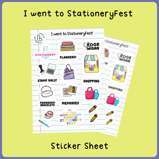 I went to StationeryFest - Sticker Sheet