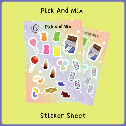 Pick And Mix - Sticker Sheet