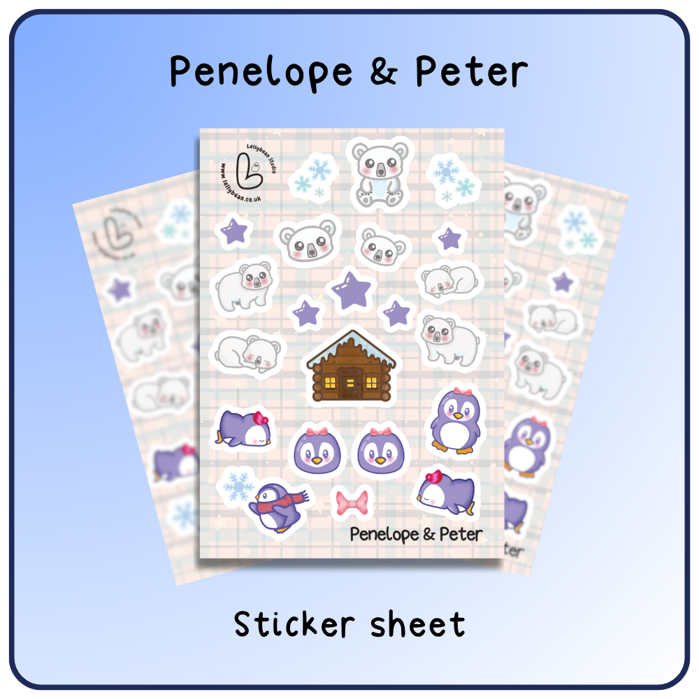 Penelope & Peter - Sticker Sheet