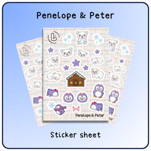 Penelope & Peter - Sticker Sheet