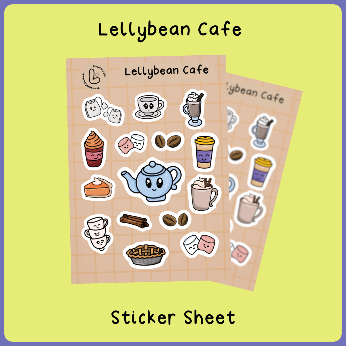 Lellybean Cafe - Sticker Sheet