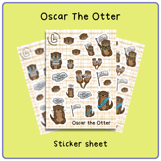 Oscar the Otter  - Sticker Sheet