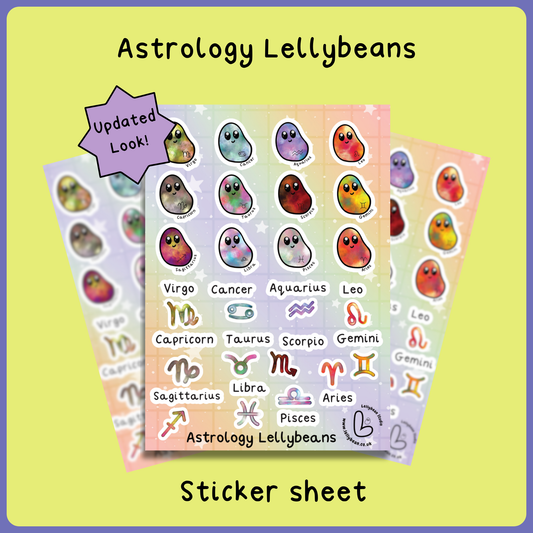 Astrology Lellybeans - Sticker Sheet