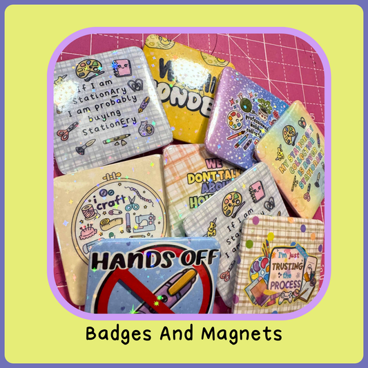 Badges and Magnets- StationeryFest Designs