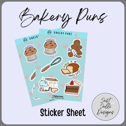 Bakery Puns - Sticker Sheet