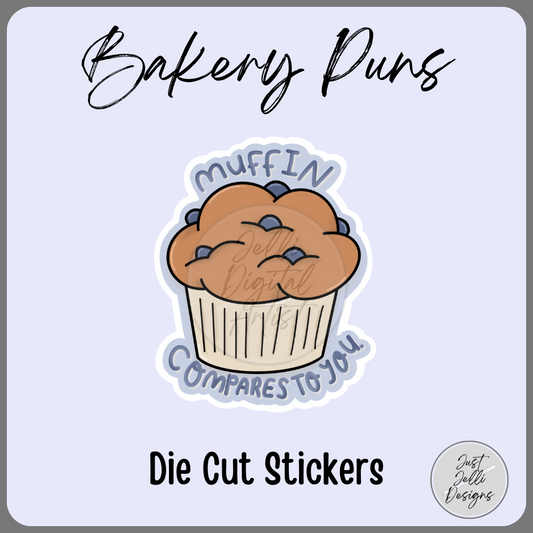 Bakery Puns - Die Cut Stickers