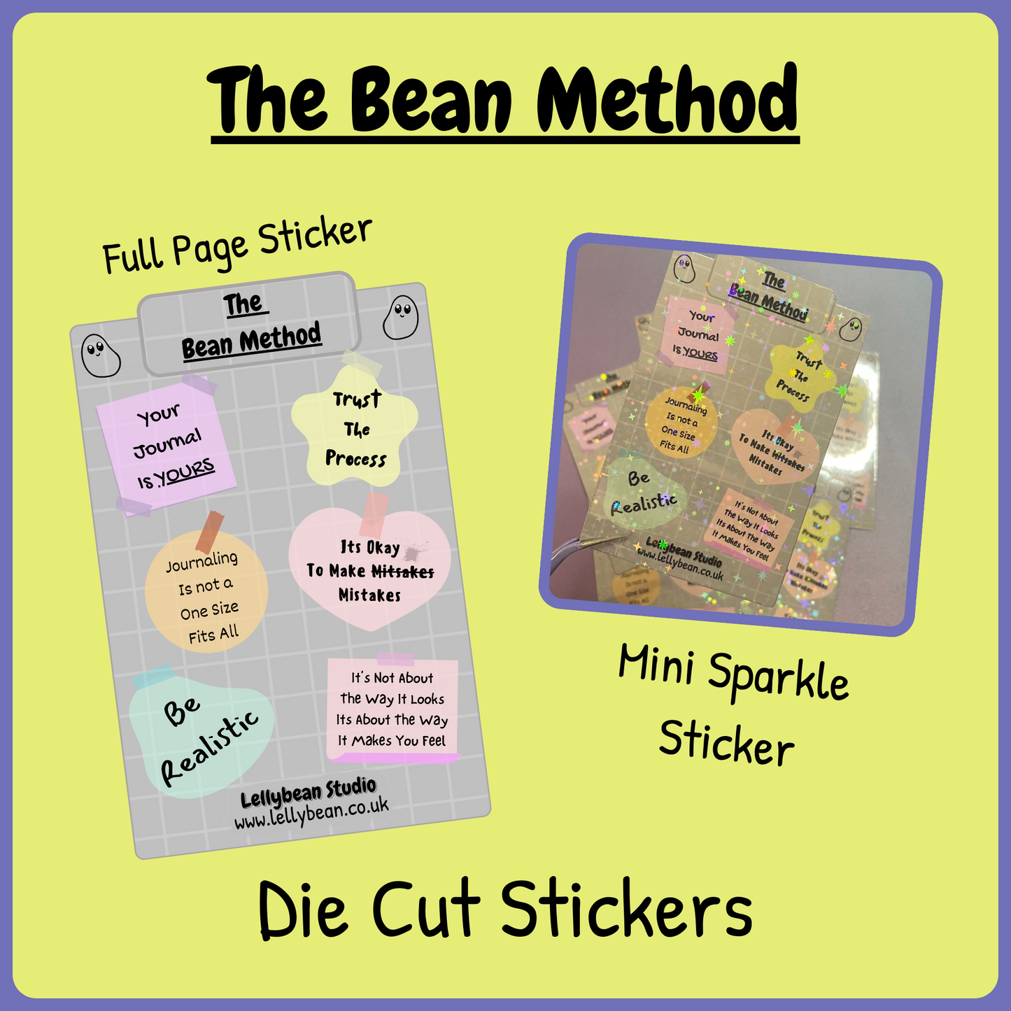 The Bean Method - Die Cut Stickers