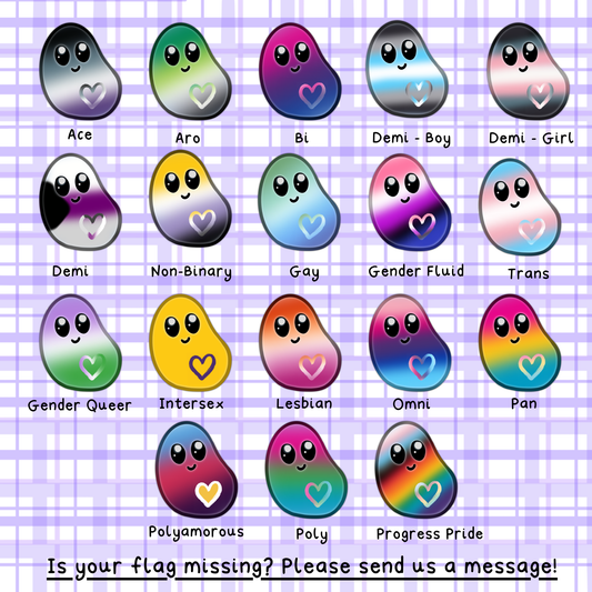 Bean and Toebeans (Pride Edition) - Die Cut Stickers