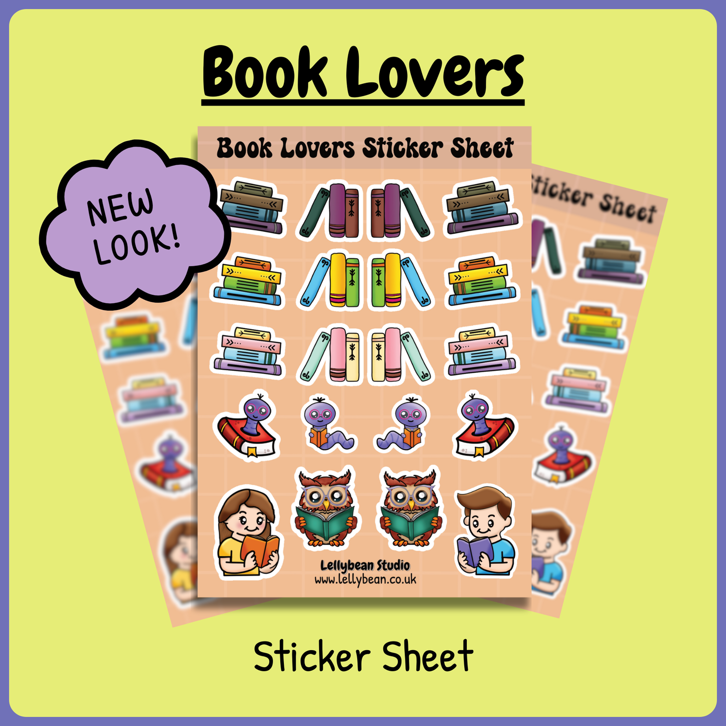 Book Lovers - Sticker Sheet