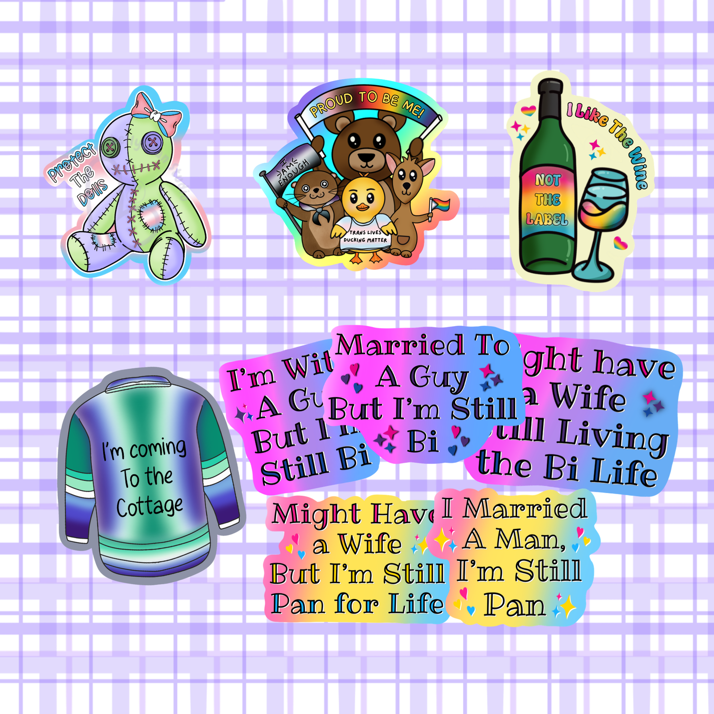 Lellybean Pride Originals  - Die Cut Stickers