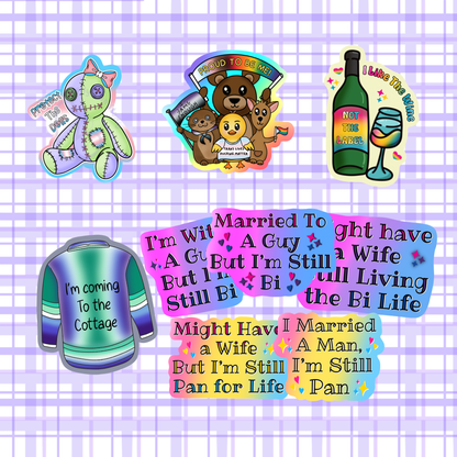 Lellybean Pride Originals  - Die Cut Stickers