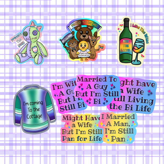 Lellybean Pride Originals  - Die Cut Stickers